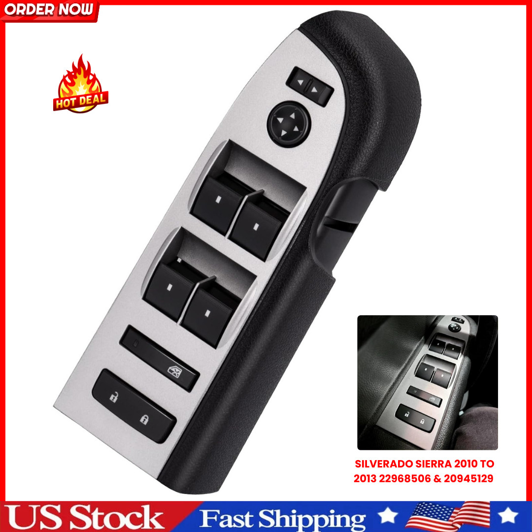 Driver Side Window Master Switch for Silverado Sierra 2010 to 2013