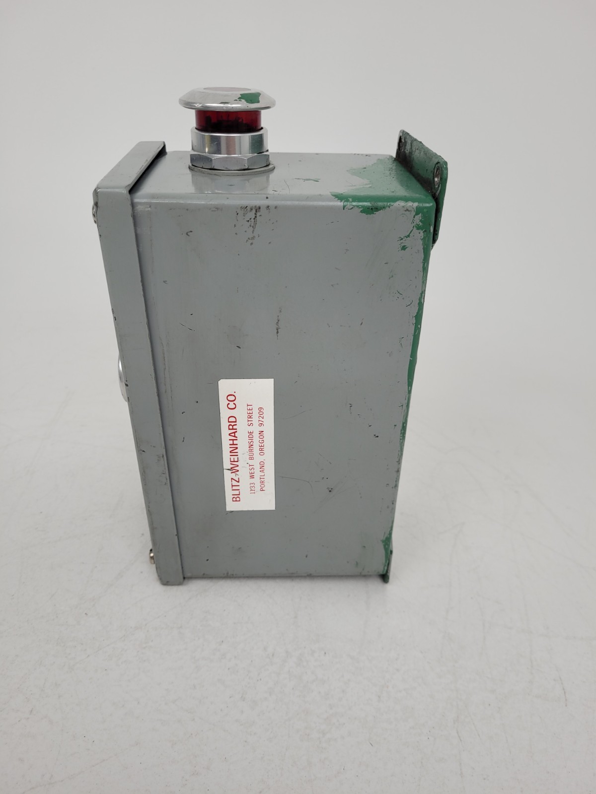 E-3PBX Hoffman Pushbutton Enclosure w/ Pushbutton and Red Light- Next Day Option