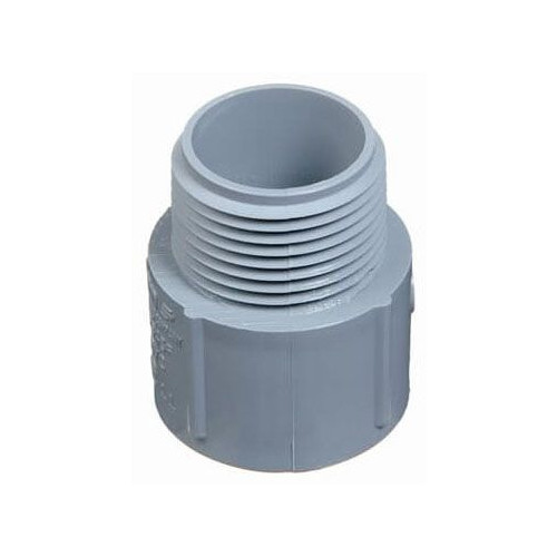 Carlon E943J, 2″, Schedule 40, Gray, PVC, Male, Terminal Adapter , 1pc
