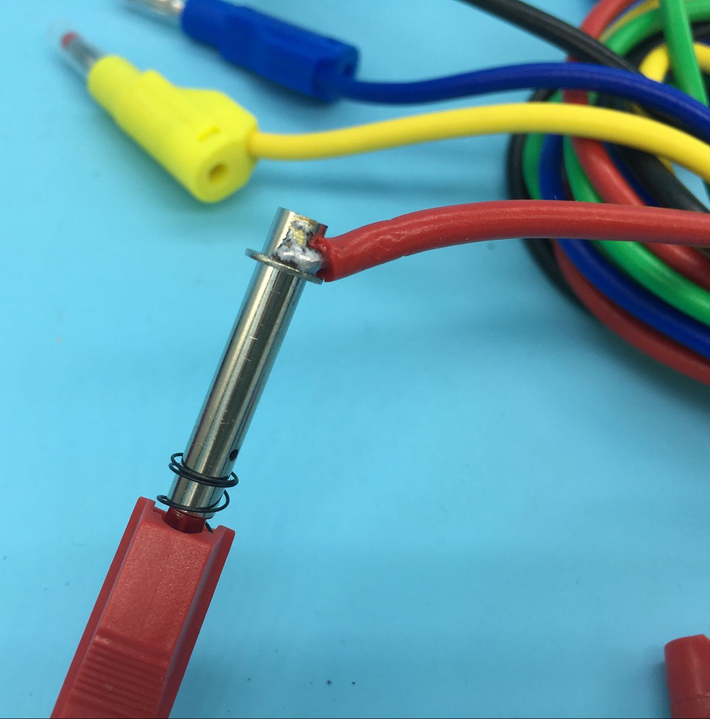4mm Stackable Banana Plug 14AWG 0.5M/1M/2M Test Lead cables Retractable Shrouds