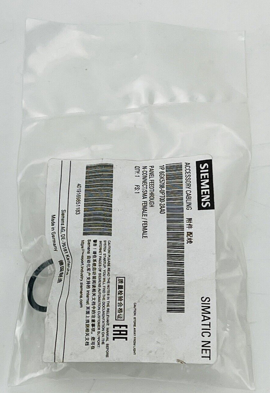 New! Siemens 6GK5798-0PT00-2A SIMATIC NET Accessory Cabling Panel Feedthrough