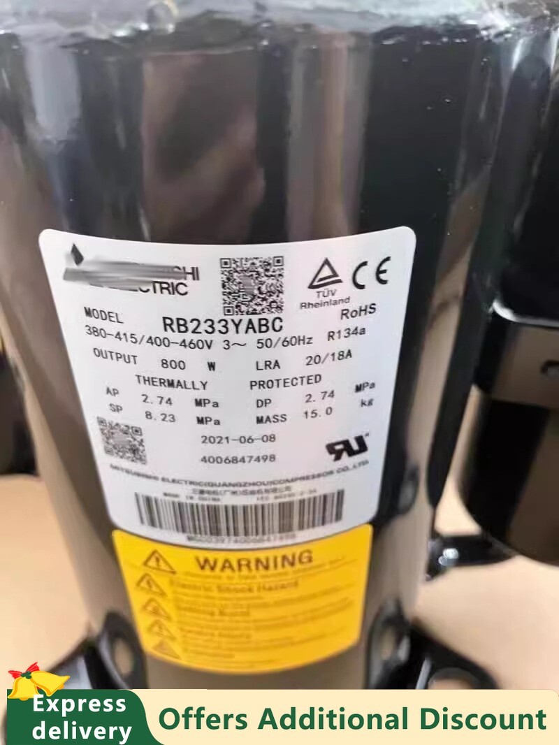 1Pcs New Fit For Compressor RB233YABC Air Conditioning Compressor