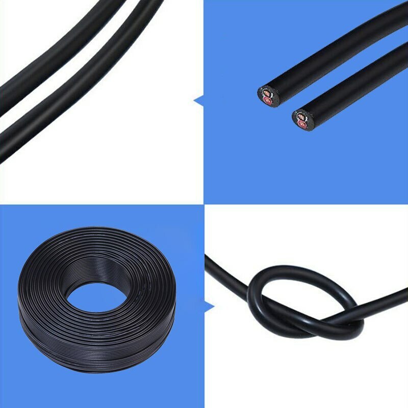 2 Pins DC Power Cable Wire Copper LED Light Strip Extension Cord 22/24/26/28AWG