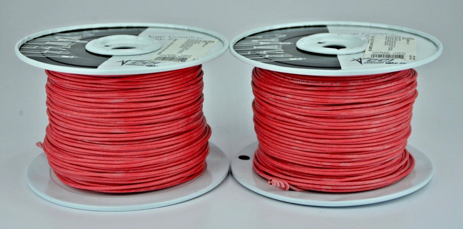 New Coleman Cable Inc. 500′ Roll of 16 STR Red Fixture Wire