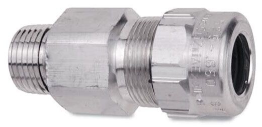 Thomas & Betts ST050-466S, 1/2″, Silver, Steel, Teck Cable Fitting, 1 pc