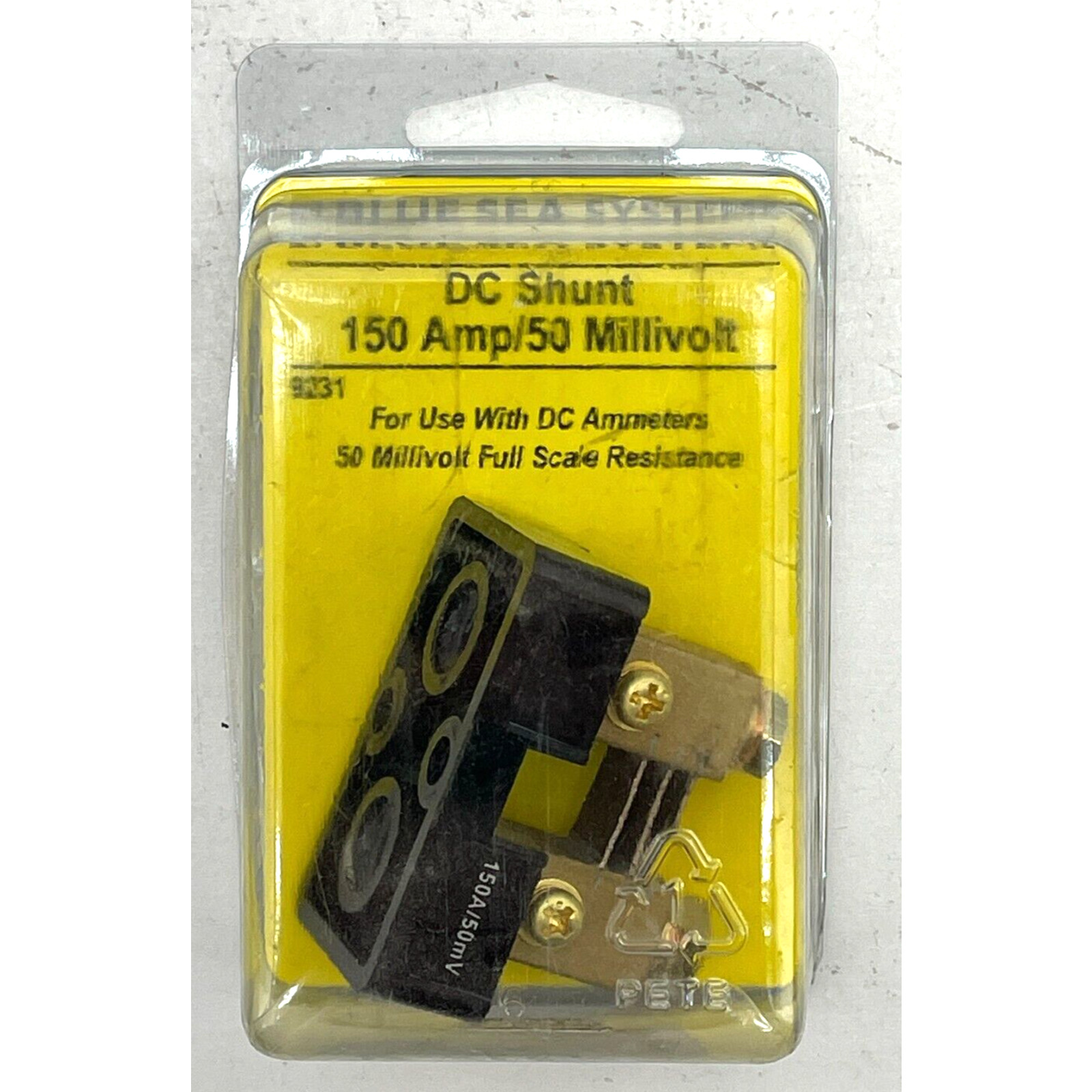 Blue Sea Sysytems DC shunt P/N 9231 150 AMP/50 MIllivolt