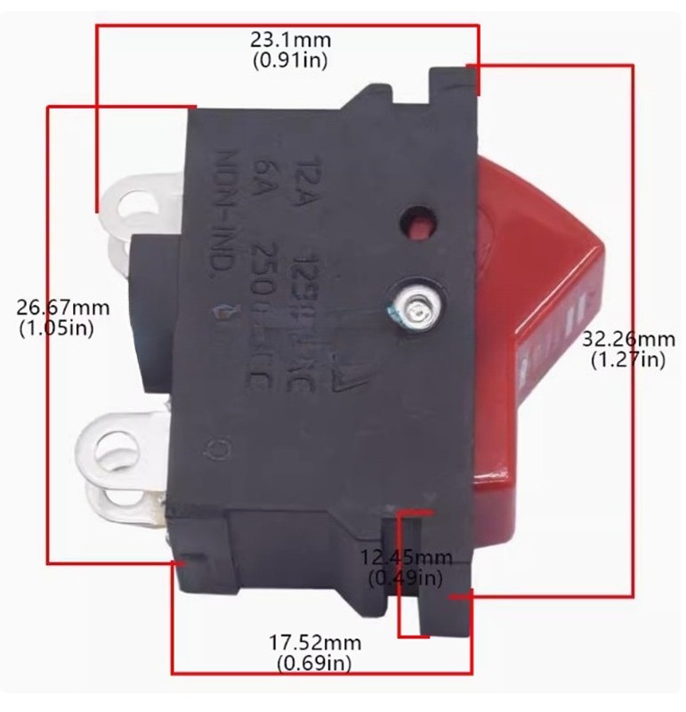 10 pieces NEW FOR DEFOND Three-position rocker switch DRB-2213