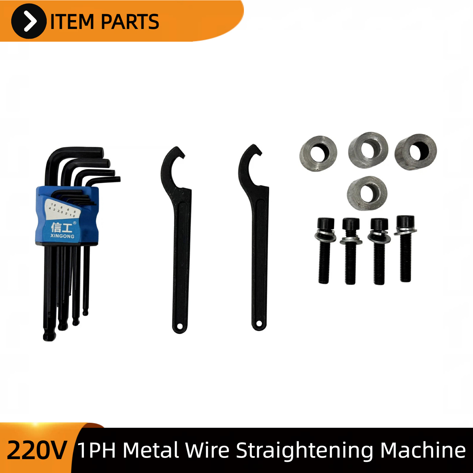 Metal Wire Straightening Machine 220V 1-Phase for Steel/Copper Wire Straightener