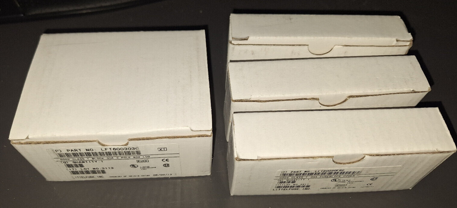 LFT600303C, POWR-GARD Fuse Block, With Fuse Block Covers, LFT60030FBC