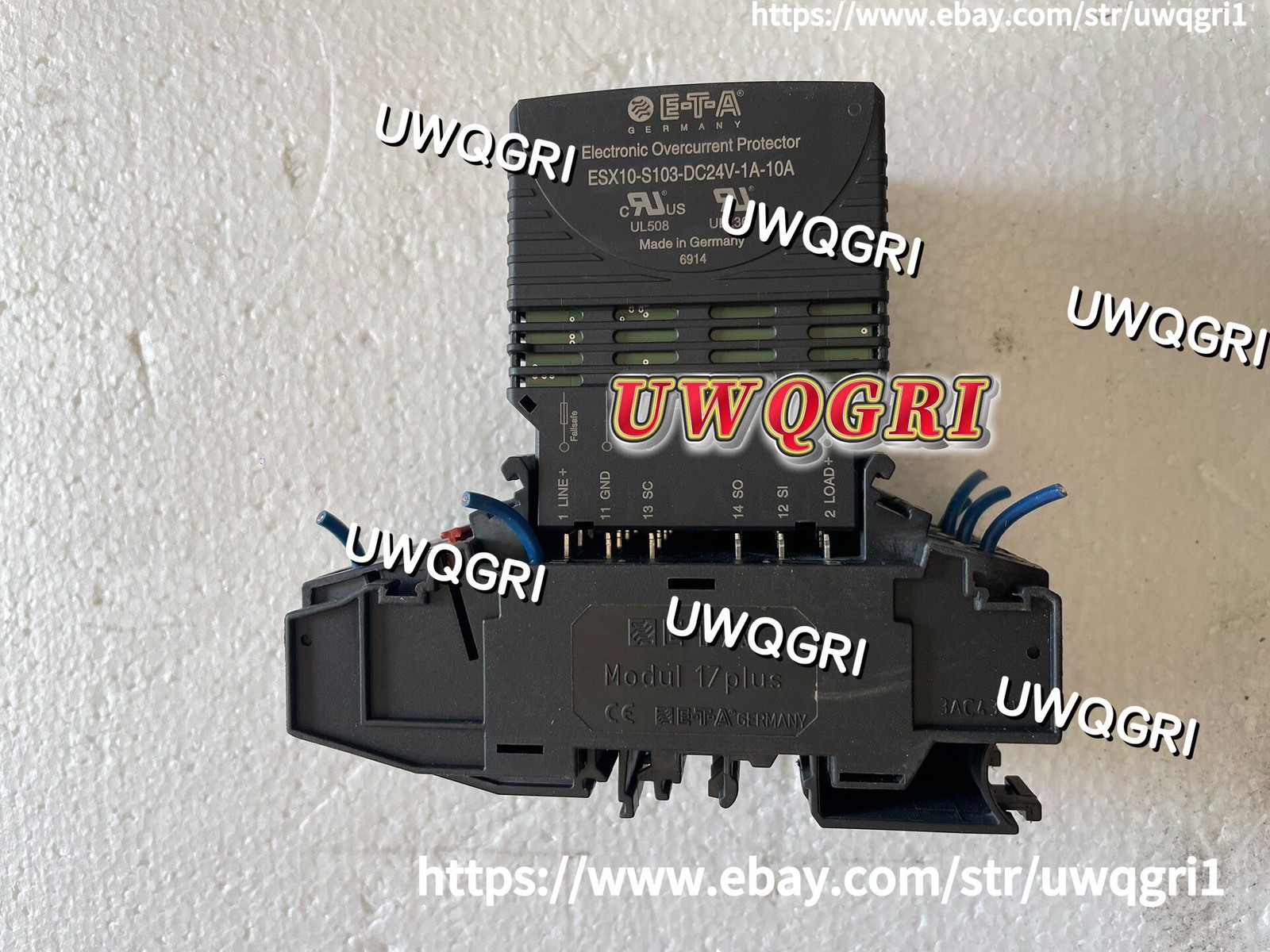 1pcs German electronic circuit breaker ETA E-T-A ESX10-S-103-DC24V-1A-10A