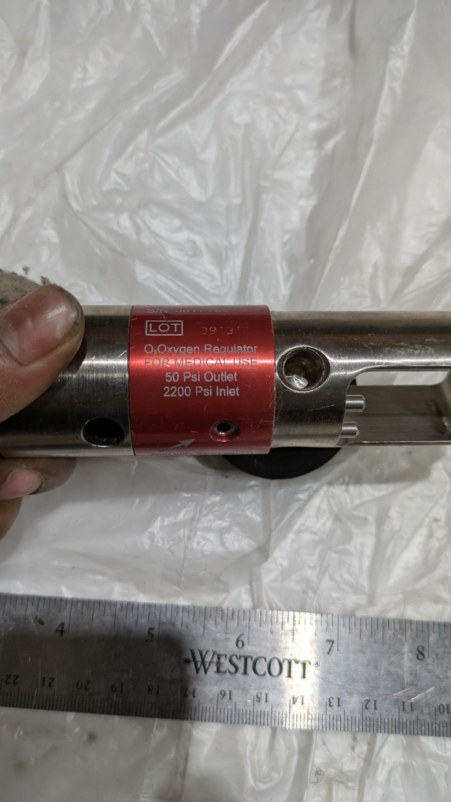 LIFE SUPPORT PRODUCTS L270-220-STL 3000 PSI 50 PSI 2200 PSI