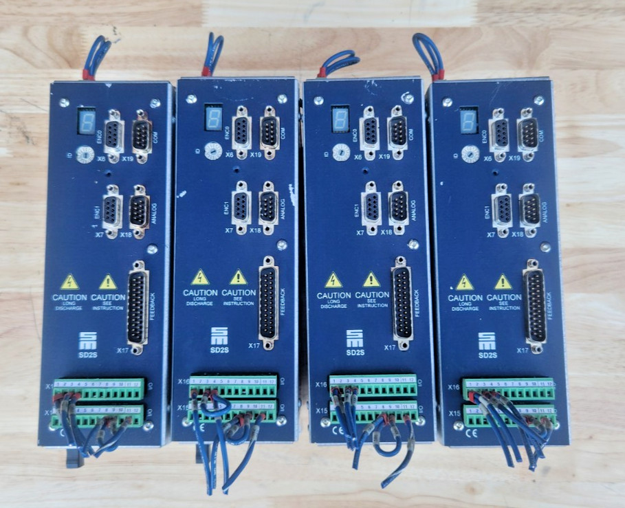 (Lot of 4) SIEB & MEYER 0362140EC SD2S Servo Drive