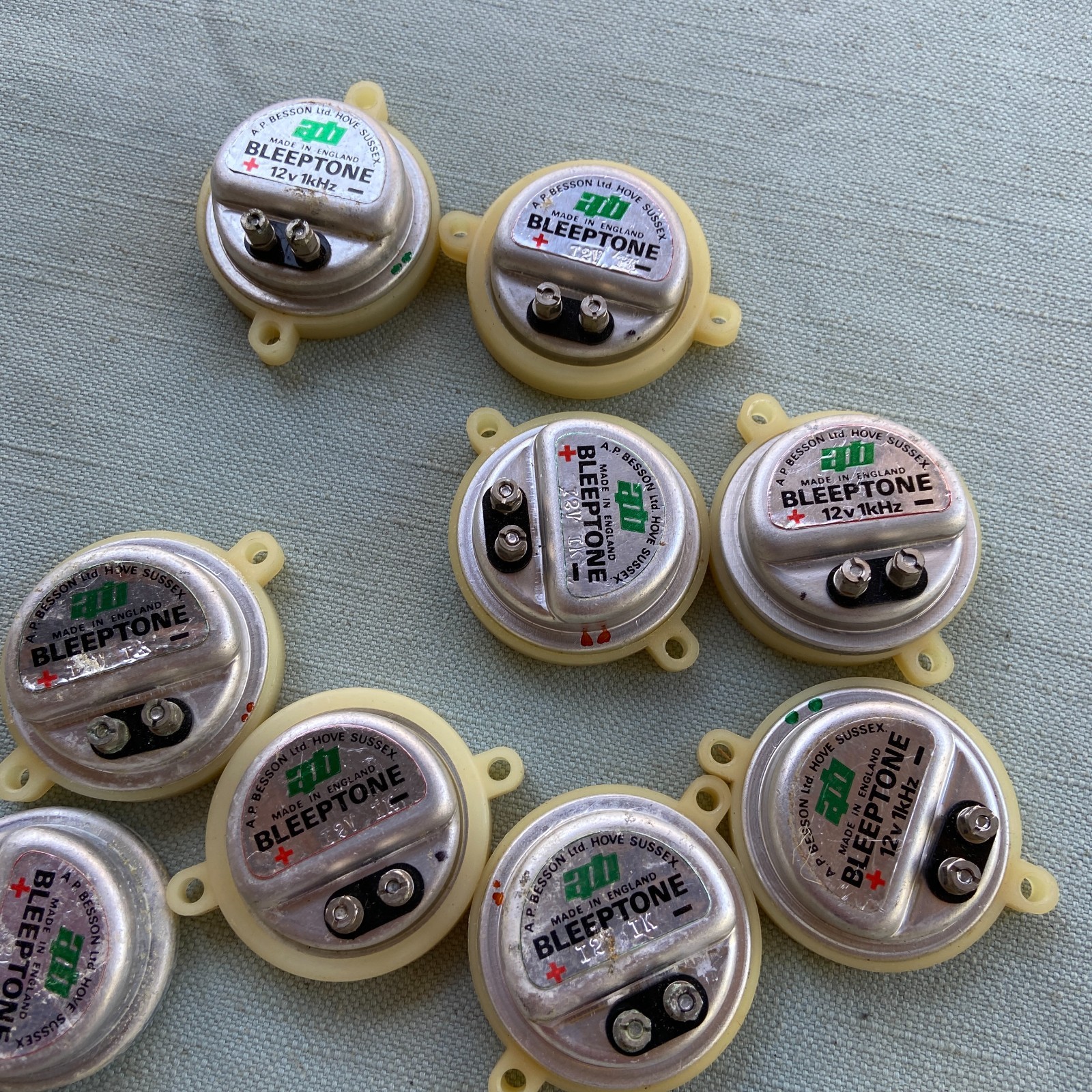 Vintage A.P. Beeson BLEEPTONE 12V Buzzer Alarm Made in England Lot 15 Untested