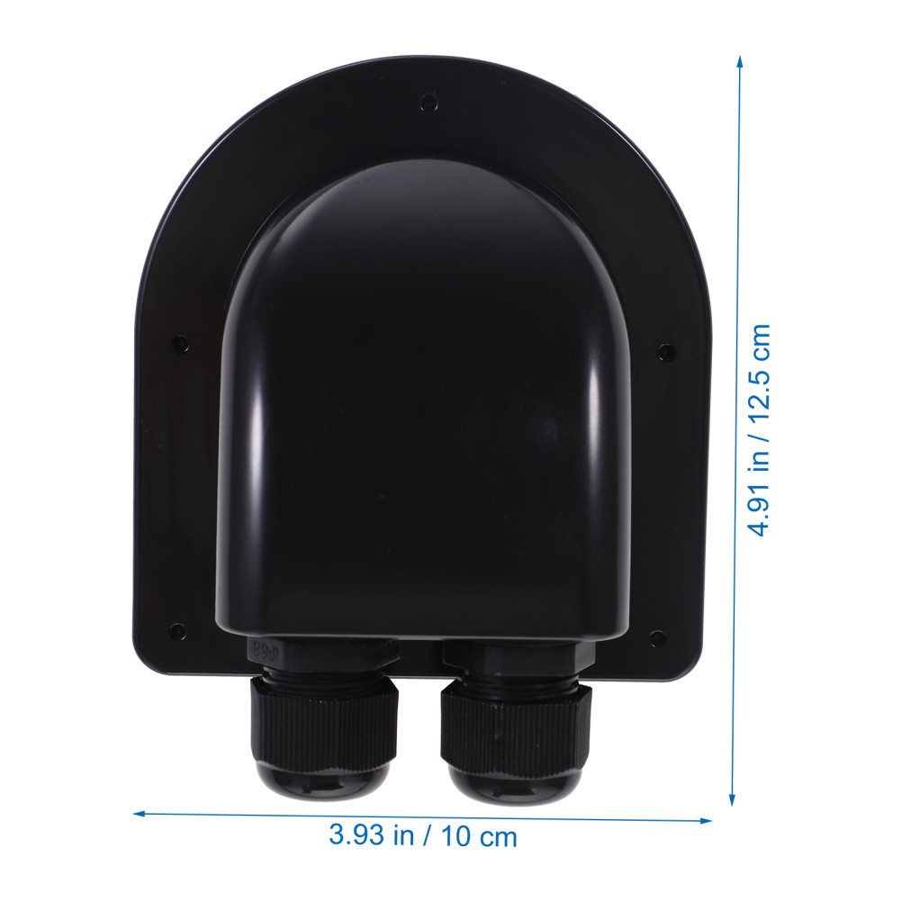 2 Count Dual Hole Cable Entry Double Gland Waterproof Pass Through
