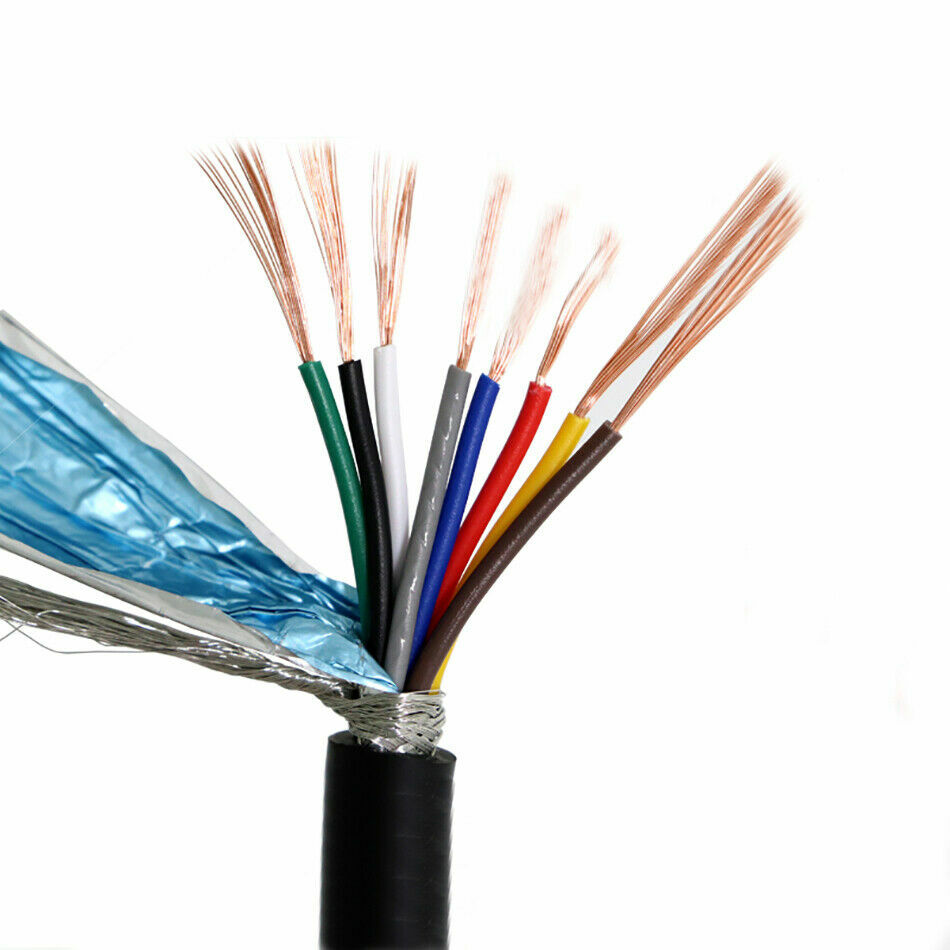 RVVP 5/6/7/8/10/12 Core 0.2 0.3 0.5 0.75 mm² Shielded Cable Signal Control Wire