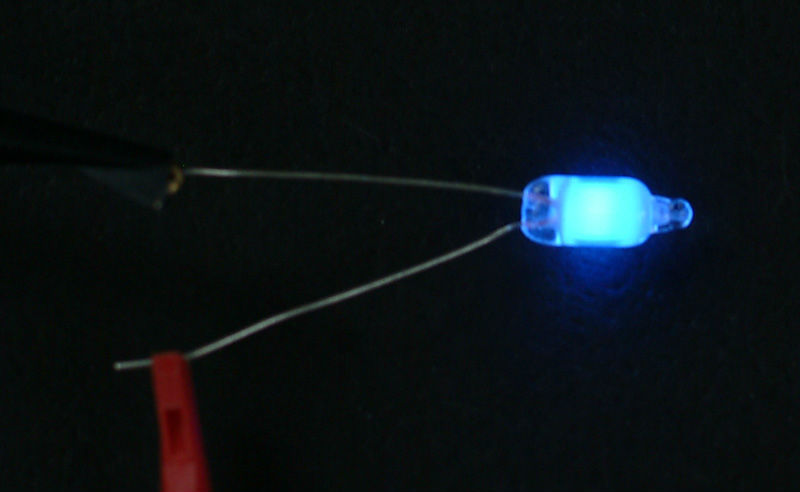 100 pcs. Miniature Blue Neon Lamp Bulb 5mm Round Light Indicator Ships from USA