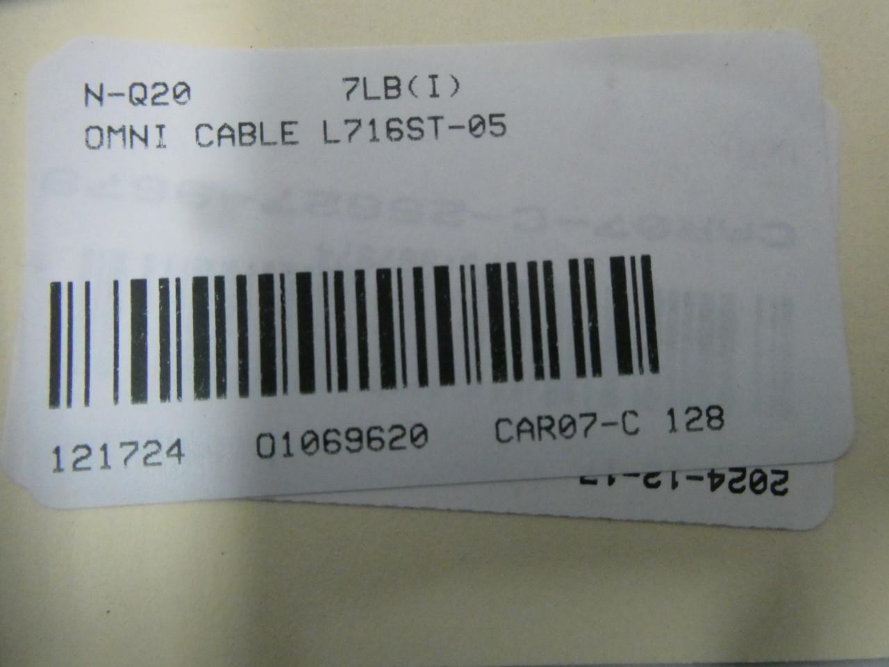 Omni Cable L716ST-05 26st Tc Pvc Blue Wire 600/1000v 16awg 500ft