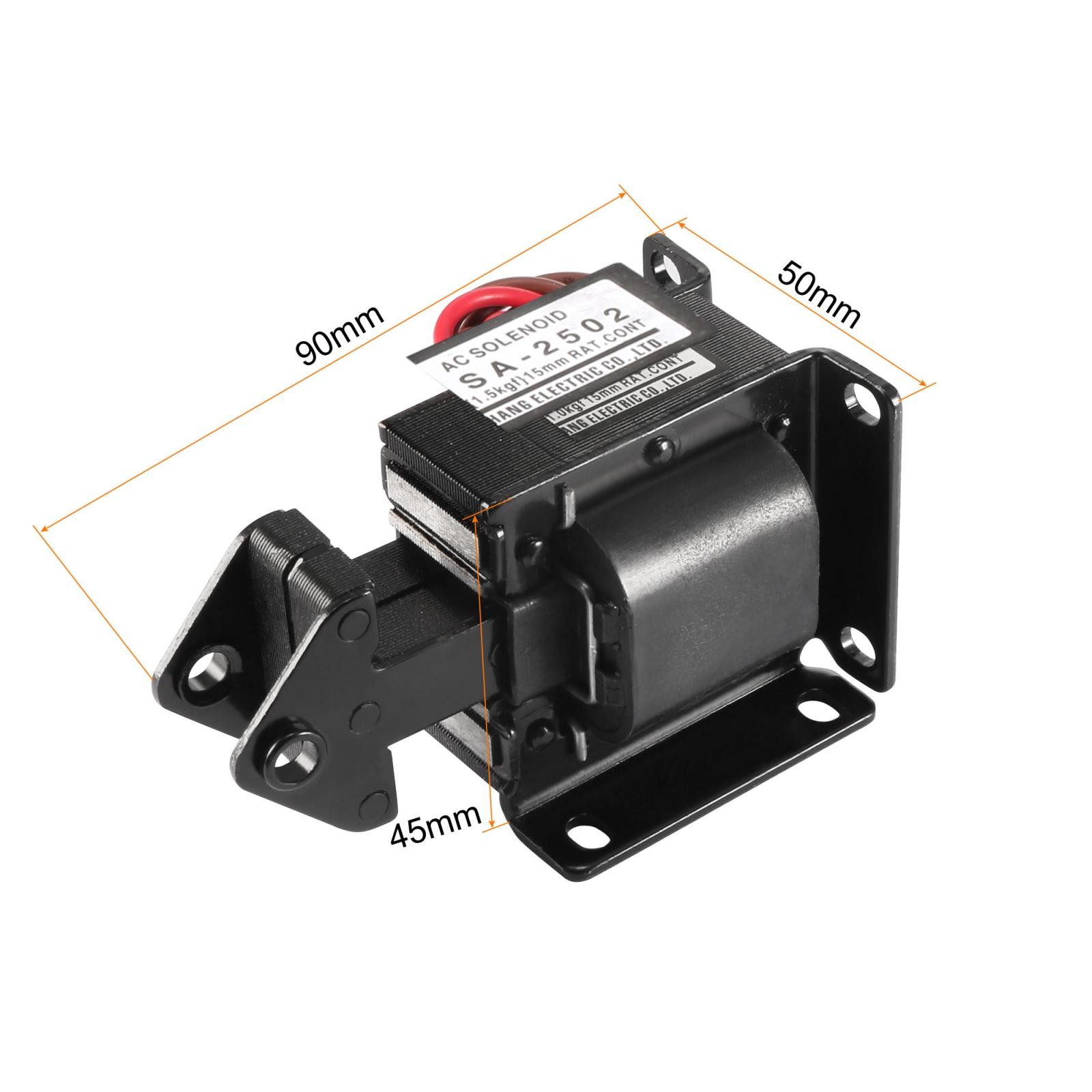 AC220V 14.7N 15mm Energy AC Magnet Solenoid Electromagnet