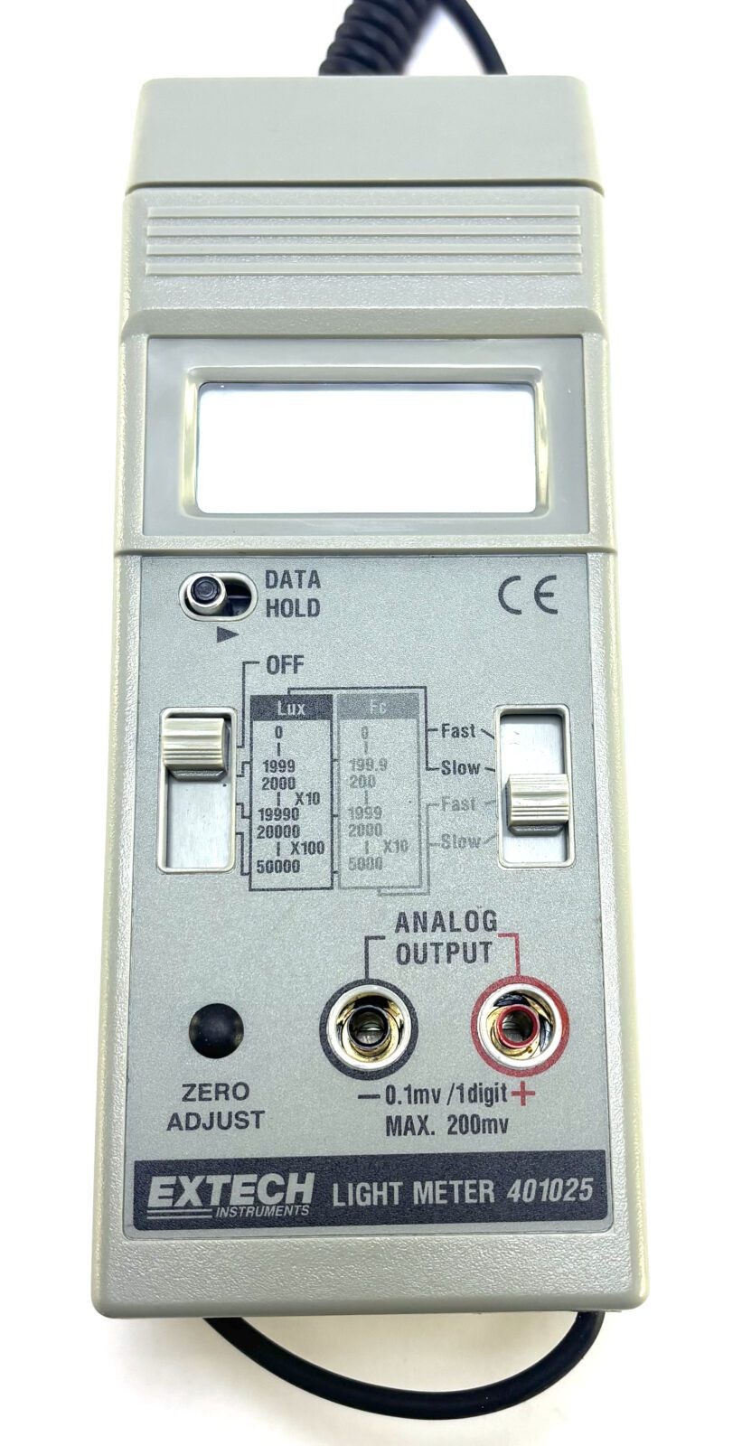 Extech 401025 Light Meter Foot Candle/Lux Meter (New In Box)