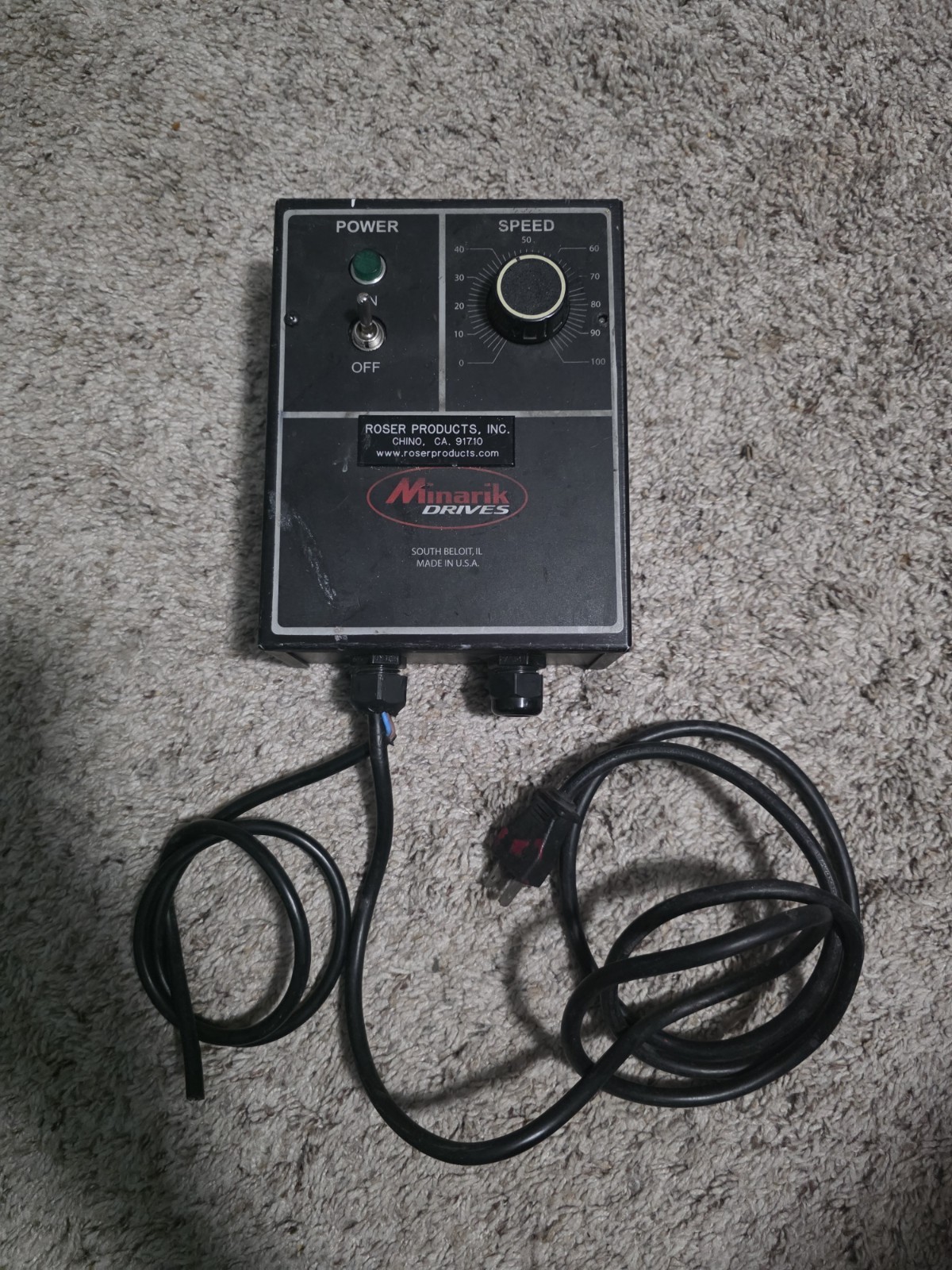 Minarik Drives MM23101C DC Motor Speed Controller 115/230VAC NEMA 1 Enclosed