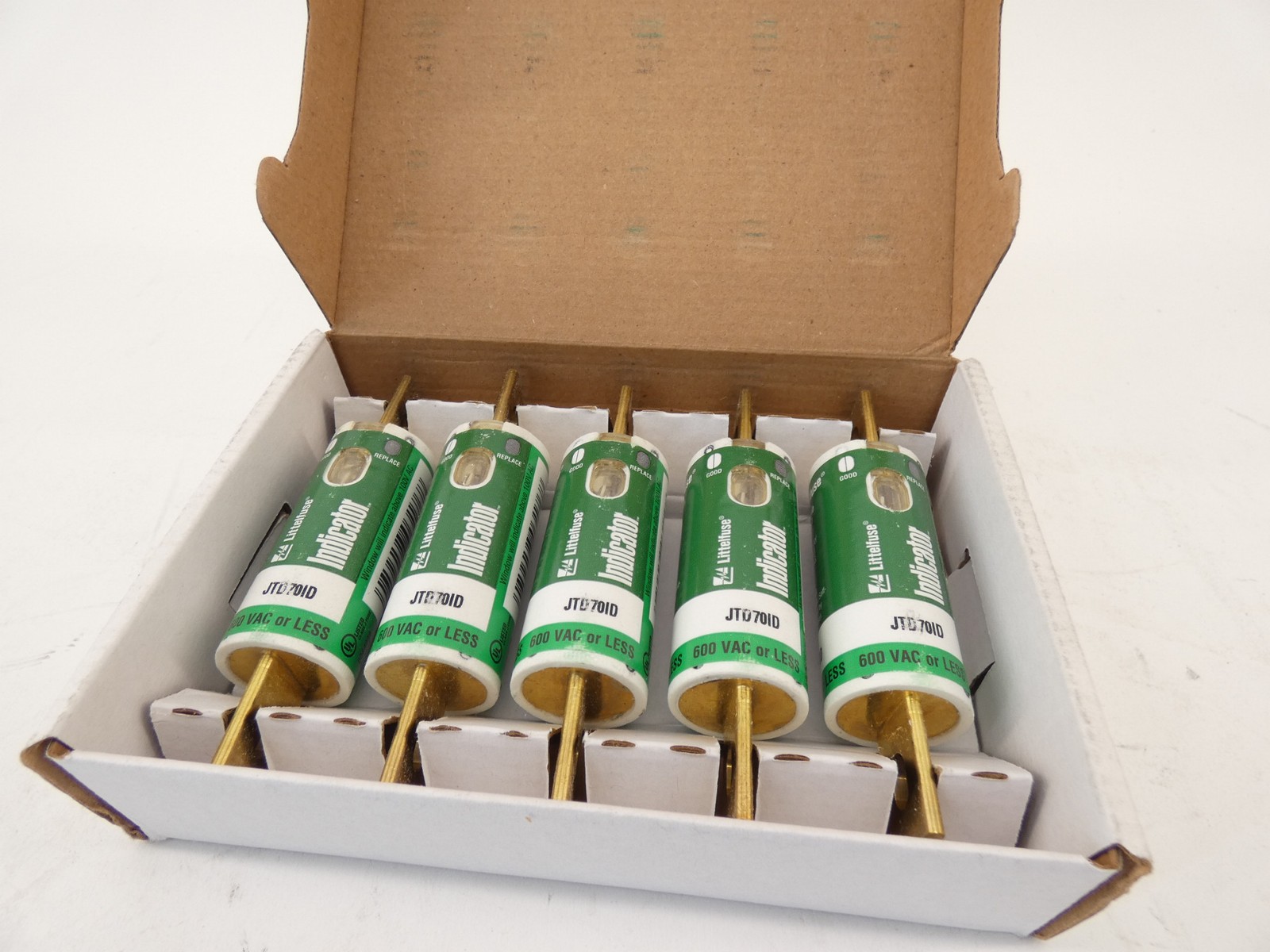 *Box of 5* Littelfuse JTD70ID Time Delay 70A Fuse 600VAC Indicator Class J – …