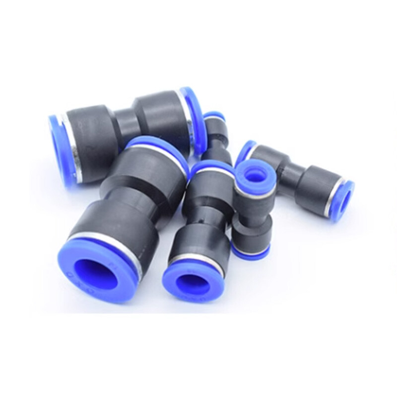 Pneumatic Push In Fittings Straight Equal/Reducing Connectors For Air Tube Hose