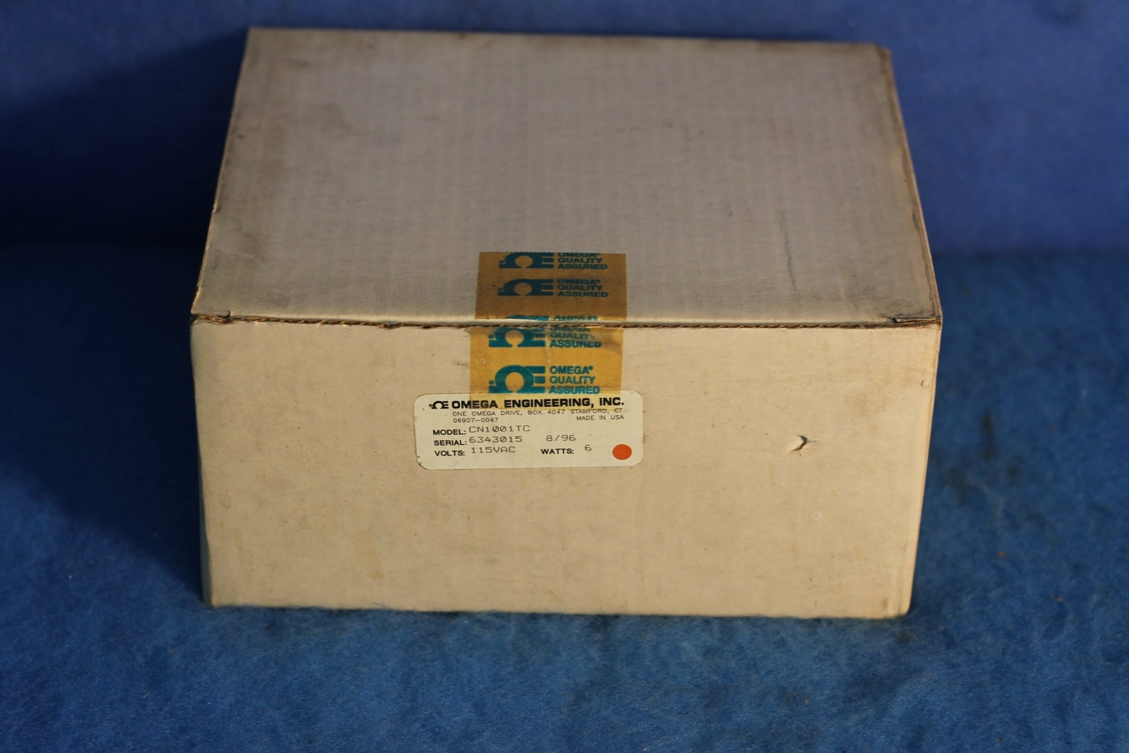 Omega Engineering CN1001TC Programmable Digital Temp. Controller 90 Day Warranty