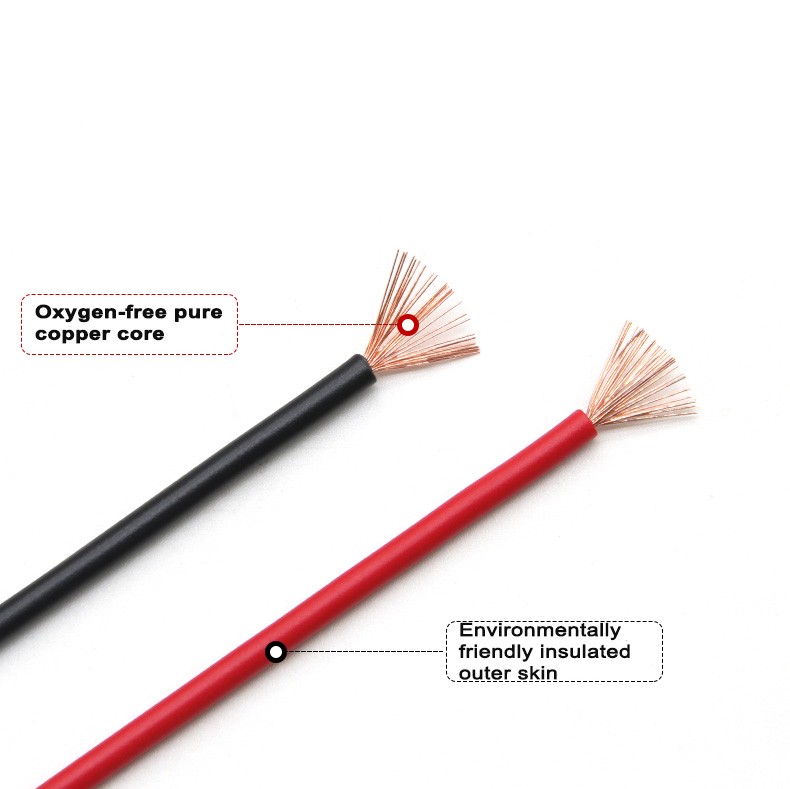 Single Core RV Flexible Wire Pure Copper Cores PVC Electrical Cable 0.3/0.5mm²