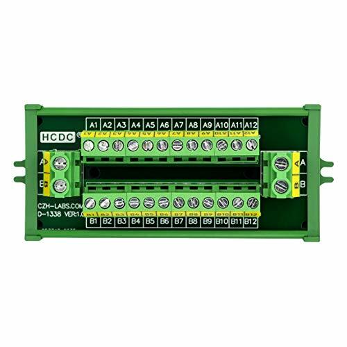 30amp/300v 2×12 Position Terminal Block Distribution Module screw Mount