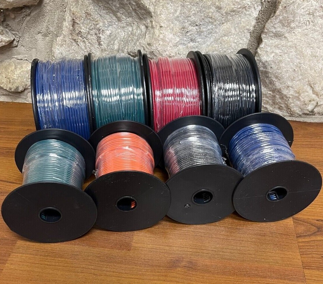 20 AWG (10/30) TOPCOAT UL 1015 OR 1032 in 100 or 250 FT BLK,GRN,BLU,RD, ORG