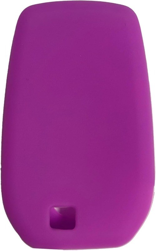 Silicone Key Fob Cover with 4 Buttons, Compatible with 2019-2024 Color: Purple