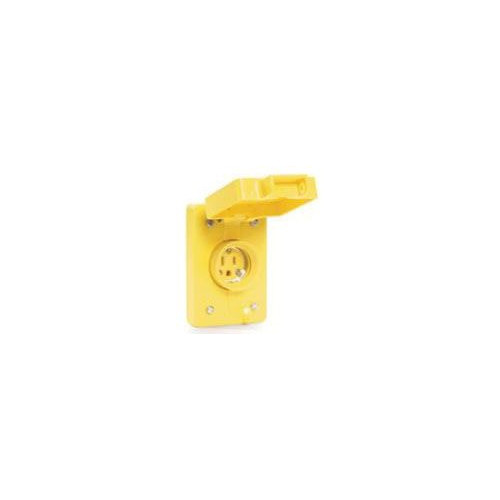 WOODHEAD 1301460129, Straight Blade Receptacle, 125 V, 15 A, 2P 3W, 5-15R, 1pc