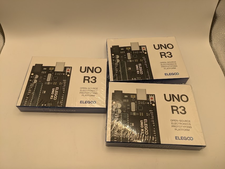 LOT OF THREE (3) – Elegoo UNO R3 Controller Board – BRAND NEW FACTORY SEALED!