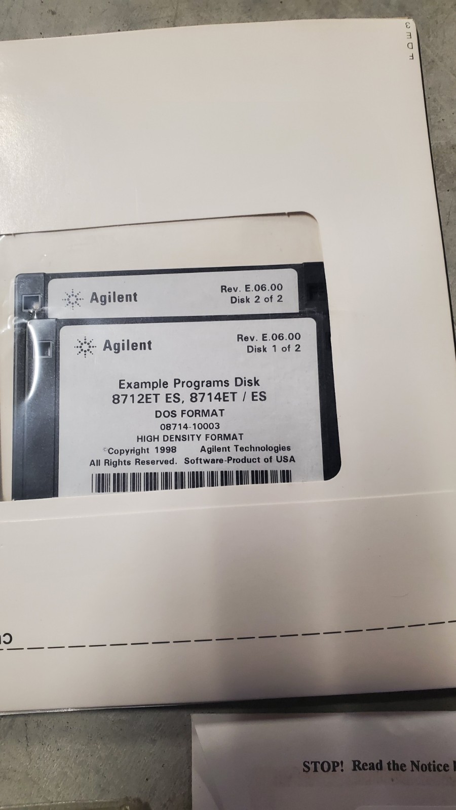 HP / Agilent Programming Examples Disks NEW And USED 8711B 8712B 8713B AND MORE