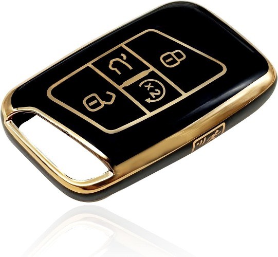Key Fob Cover Compatible with Atlas 2018-2024, T1guan 2018-2 Color: Black-Gold