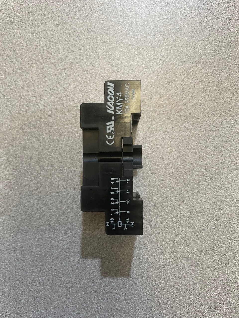 KACON, KMY4, DIN-RAIL RELAY SOCEKT, 5A