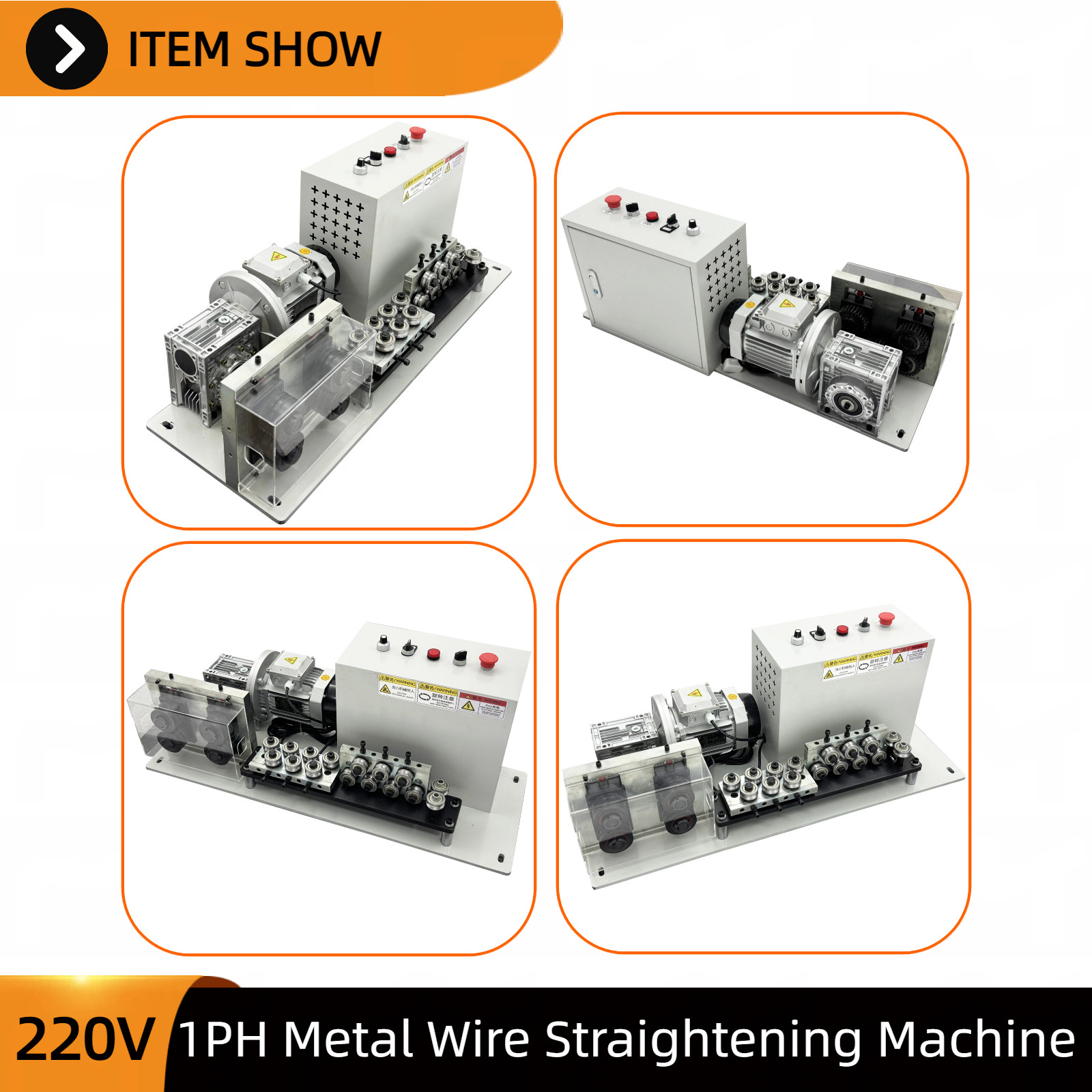 Metal Wire Straightening Machine 220V 1-Phase for Steel/Copper Wire Straightener