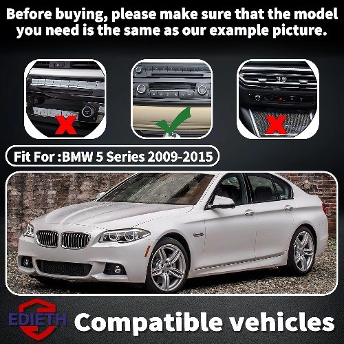 AC & Dashboard Climate Control Button Decals for BMW 5 Series F10 2009-2015 (520