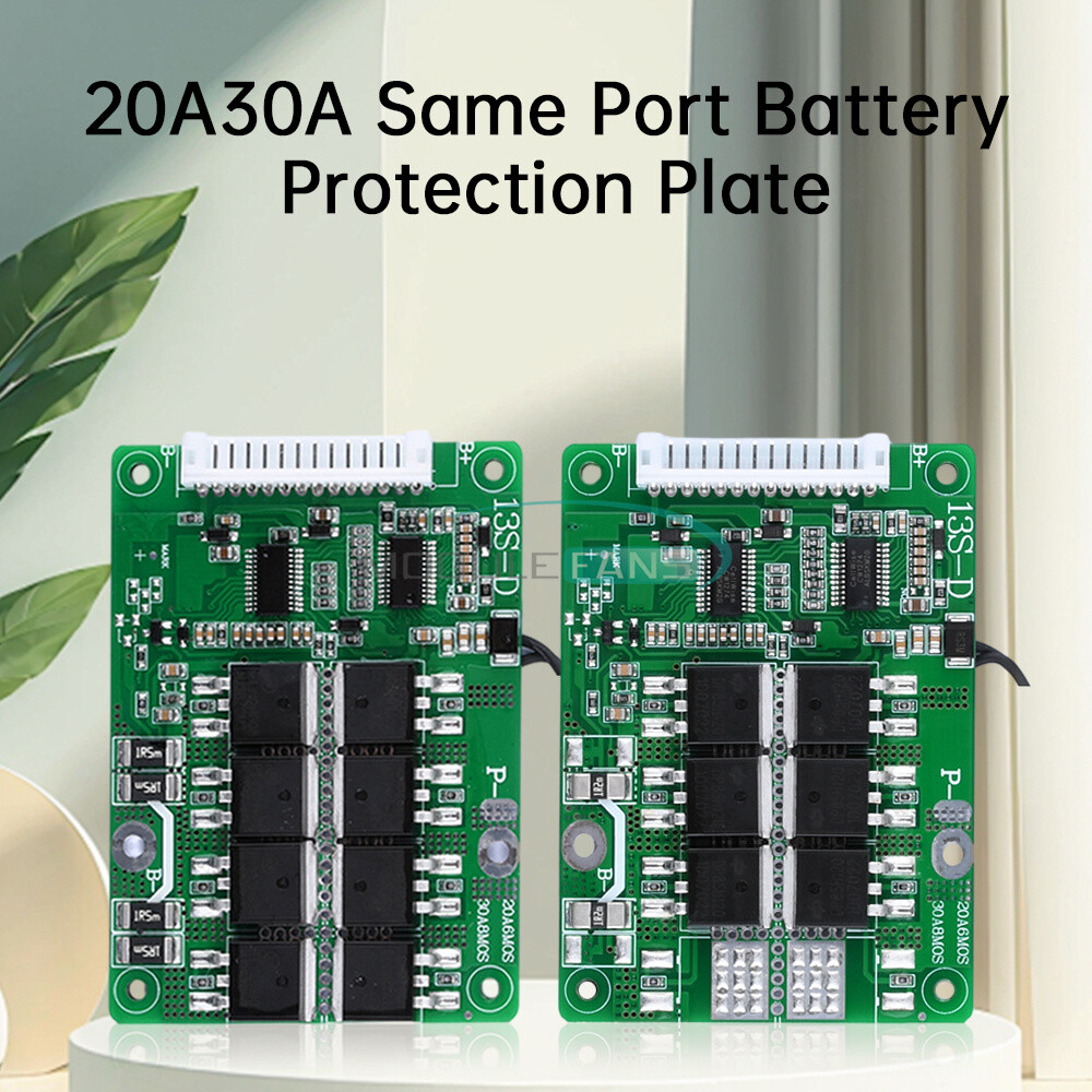 13S 48V 20A 30A Same Port Battery Protection Board for 18650 Li-ion Battery