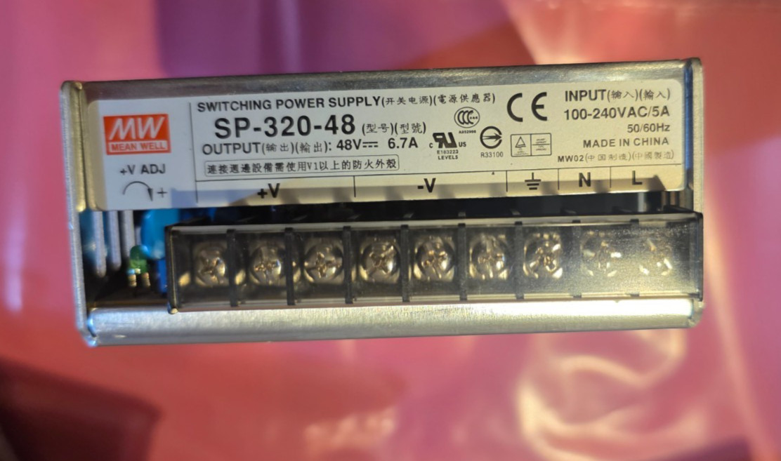 MEANWELL DC OUTPUT AC INPUT INDUSTRIAL POWER SUPPLY SP-320-48