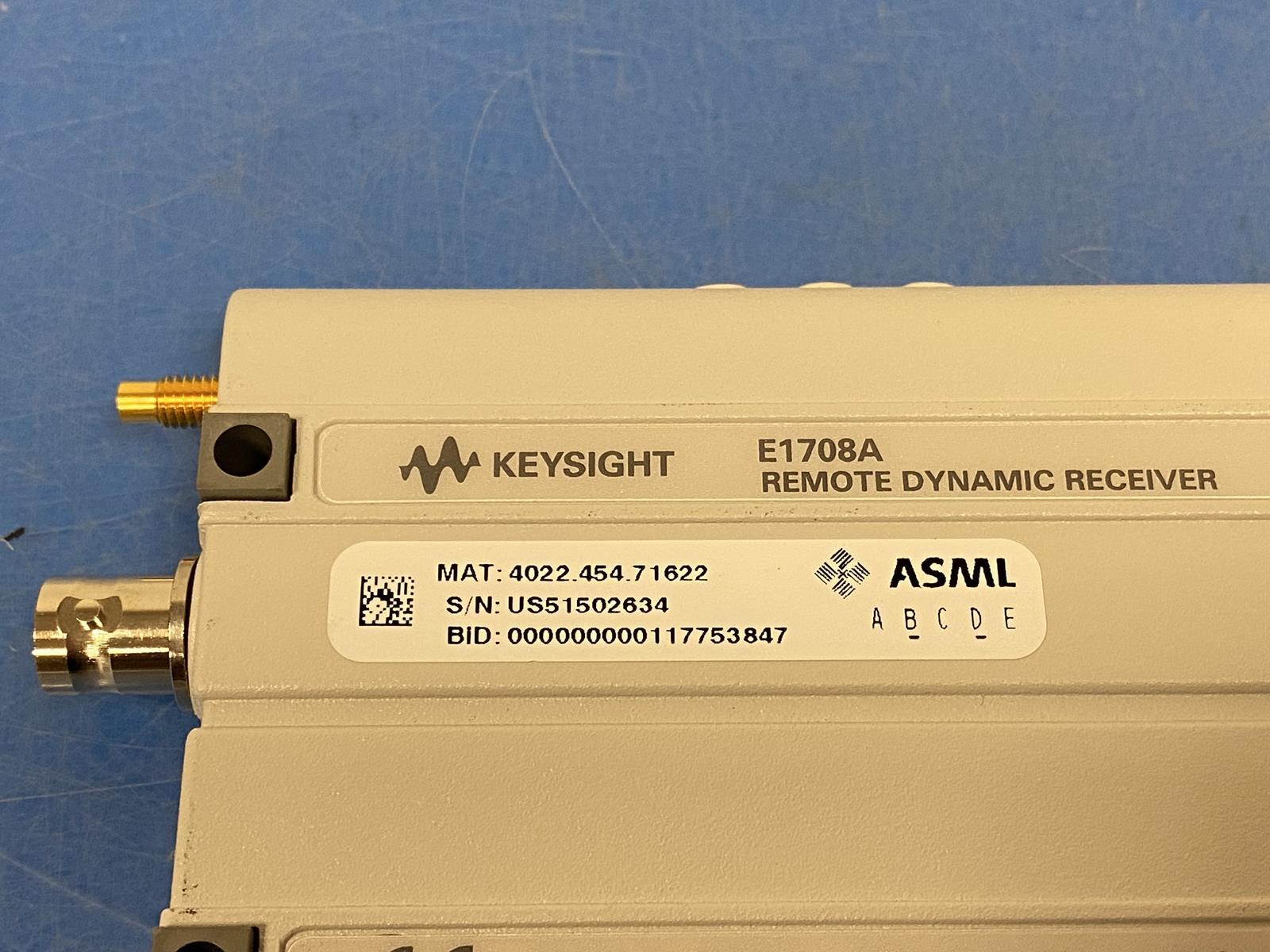 AGILENT KEYSIGHT E1708A REMOTE DYNAMIC RECEIVER