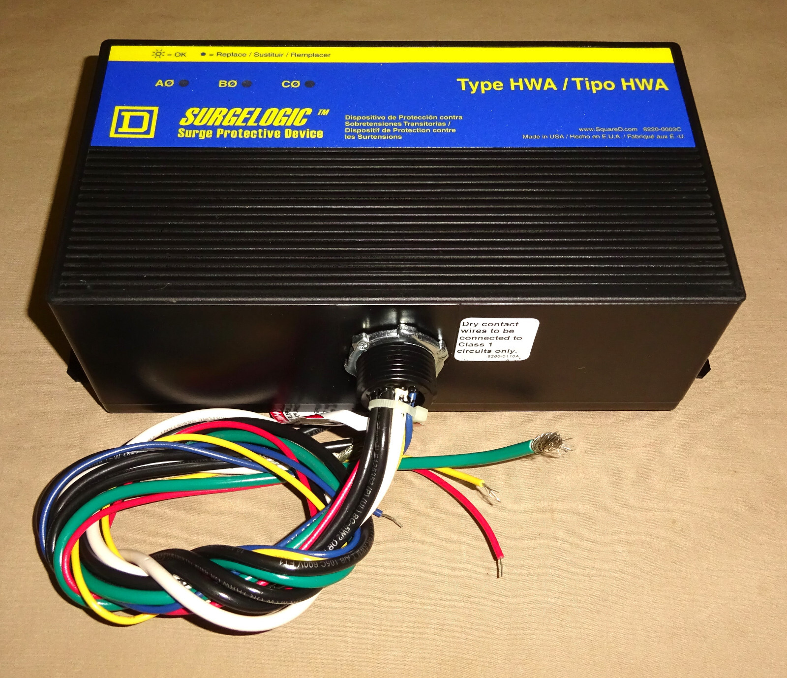 Square D TVS4HWA10X Surge Protector Device 480Y/277VAC 3 Phase NEW