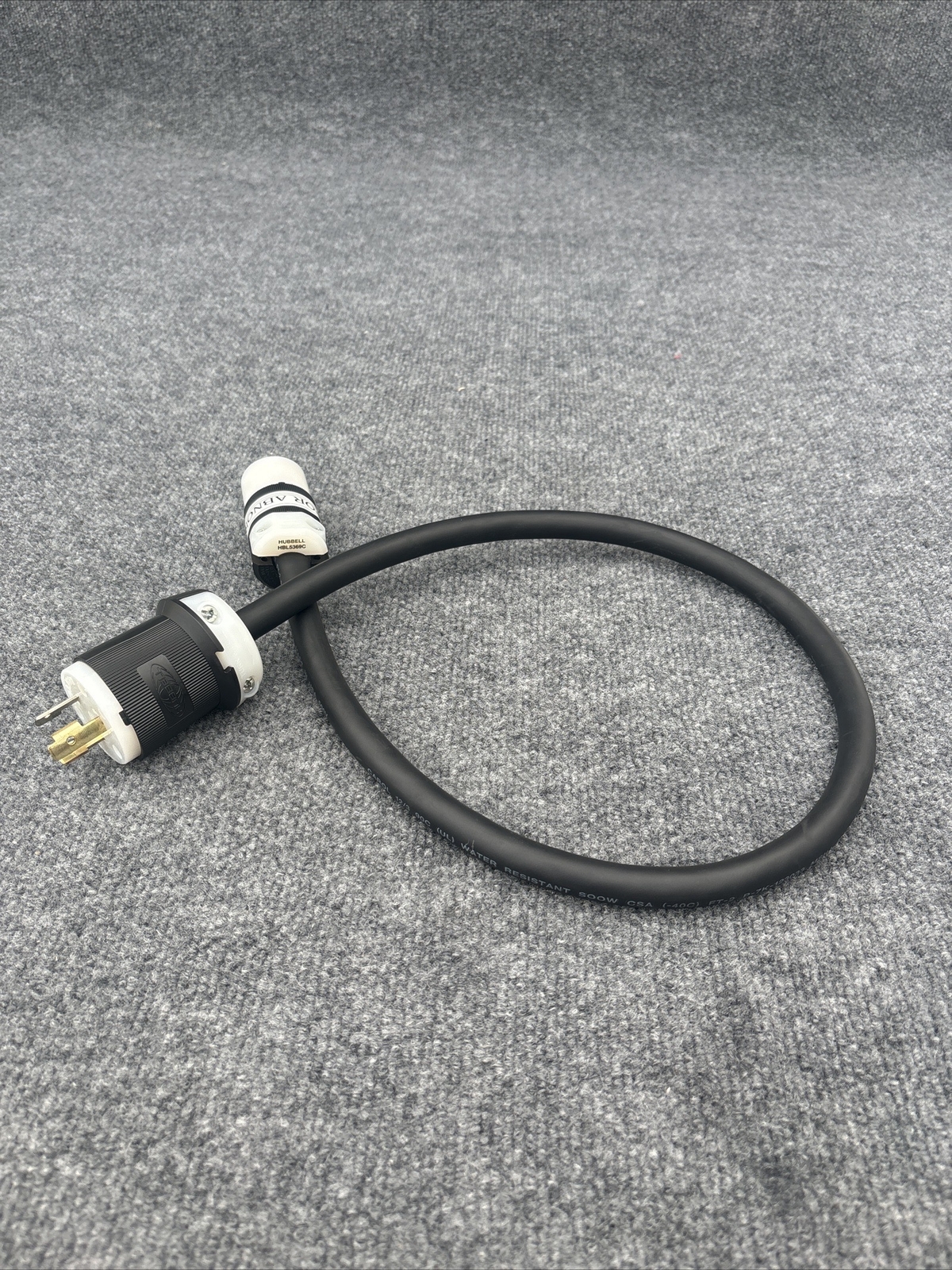 30″ Cord Set CAROL 12/3 90C SOOW cord with Hubbell HBL5369C & HBL2311 New