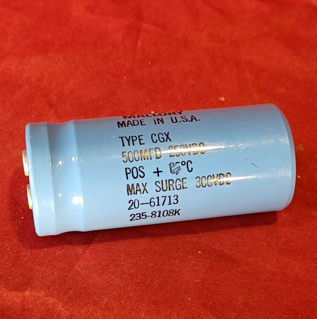 Mallory 500MFD 250VDC 300VDC 20-61713 235-8108K