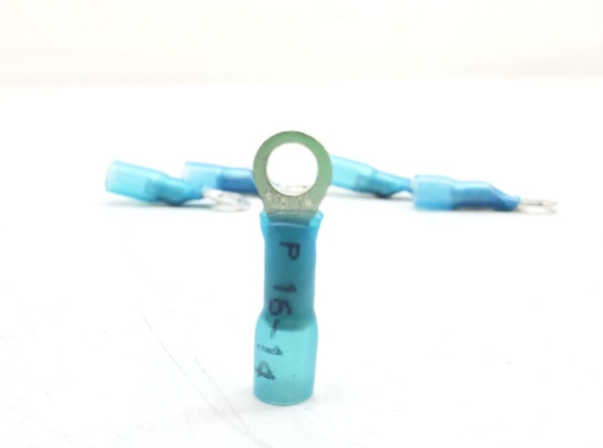 TB10-ST-R Tectran 16-14Ga. Blue Shrink Terminals Qty.5 Free Shipping