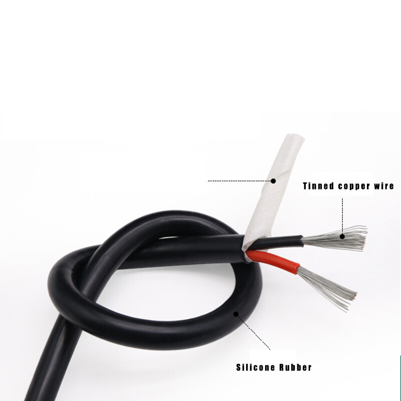 Ultra Flexible Silicone Tinned Copper Wire Electric Cable 2 3 4 Cores Black Red