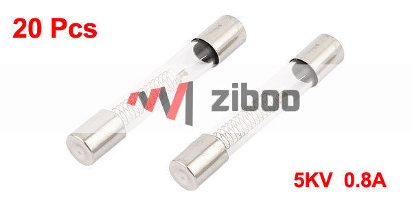 20 Pcs Microwave Oven Protection High Voltage Fuse Tube 800mA 0.8A 5KV 6x40mm✦Kd