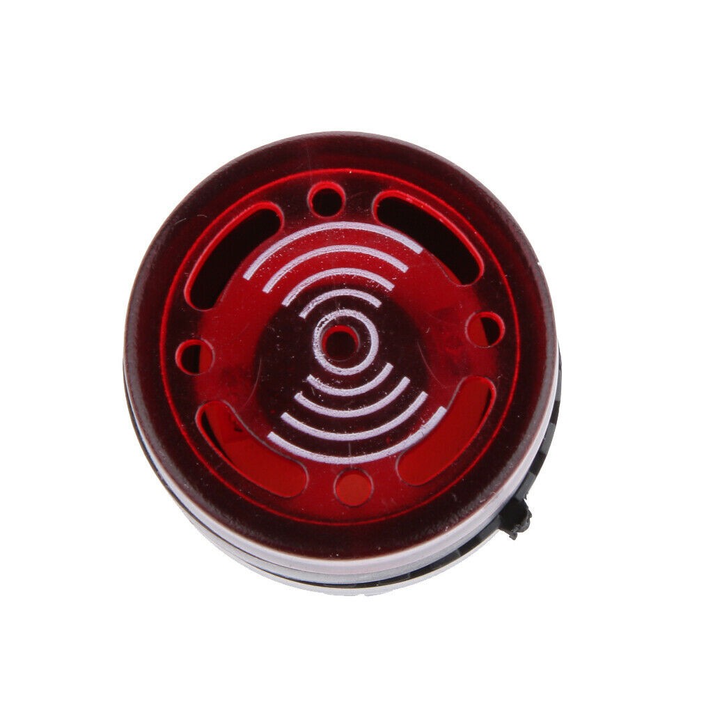 2 Pack Level 3 12V Red LED Buzzer Alarm Signal Indicator Flash Light Panel Mount