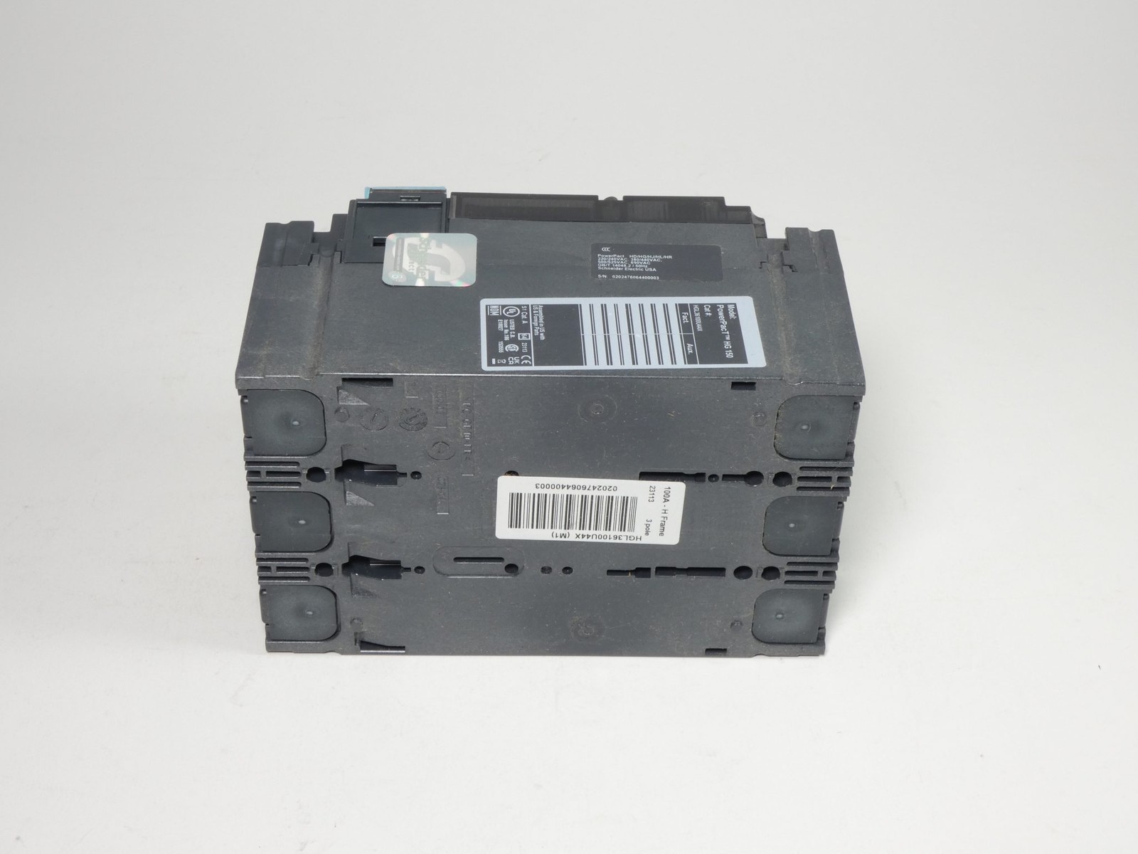 Square D HGL36100U44X Circuit Breaker 100A 3P 600VAC PowerPacT Schneider Elec…