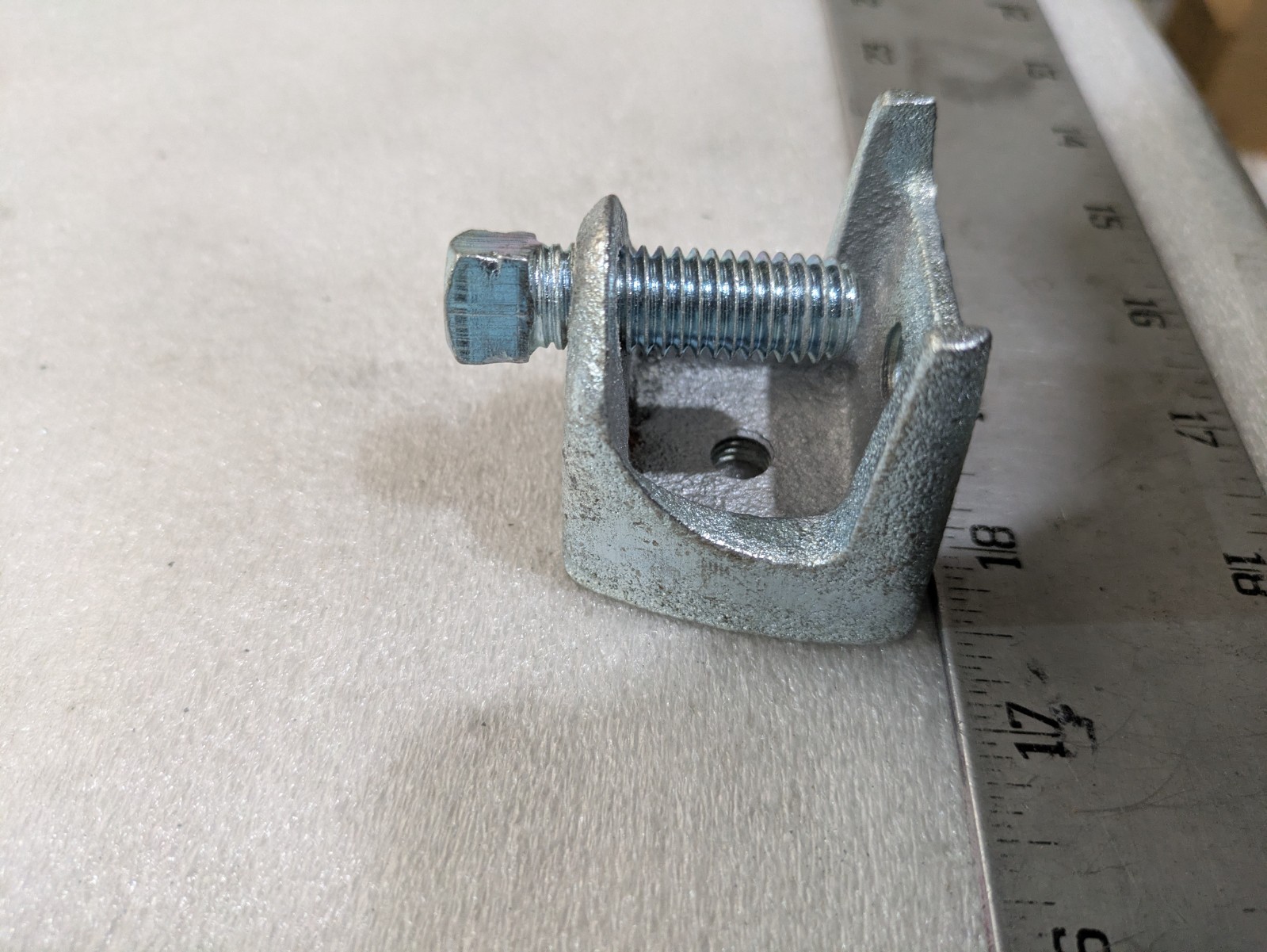 Dottie BK38M 3/8 in Malleable Iron Beam Clamp Bolt Size 1/2 X 1-1/2 Zinc Plated